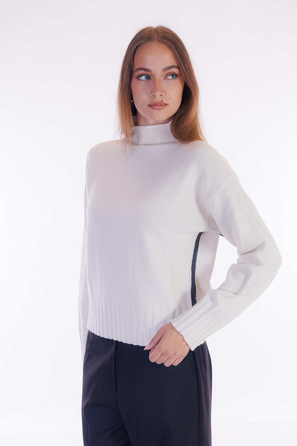 Maglia riga intarsio