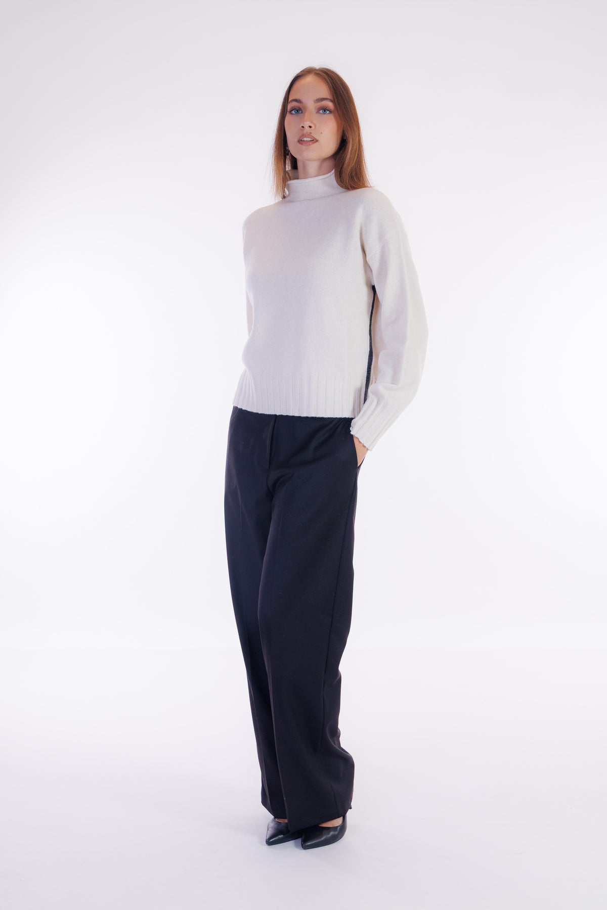Pantalone palazzo flanella