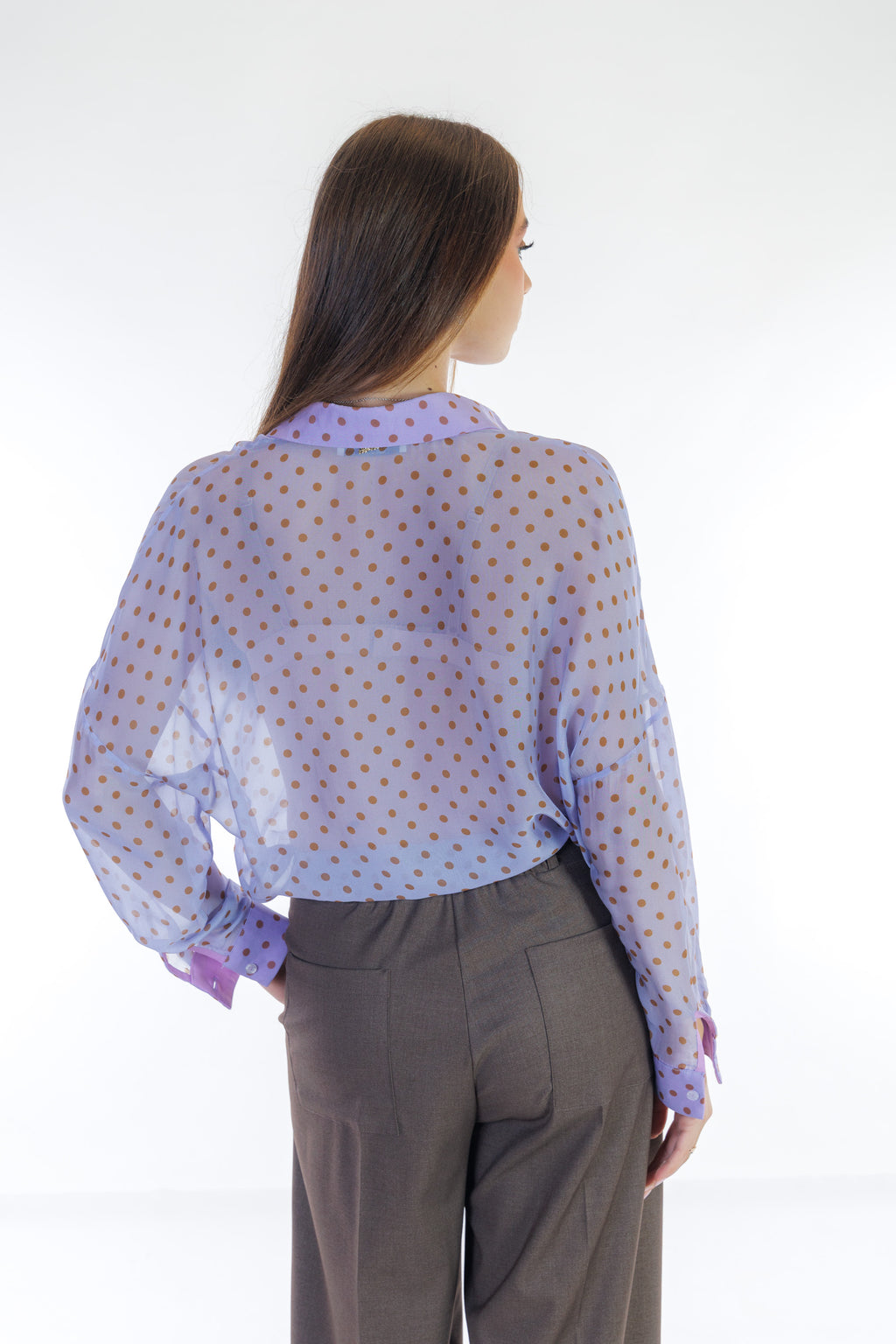 Camicia over pois