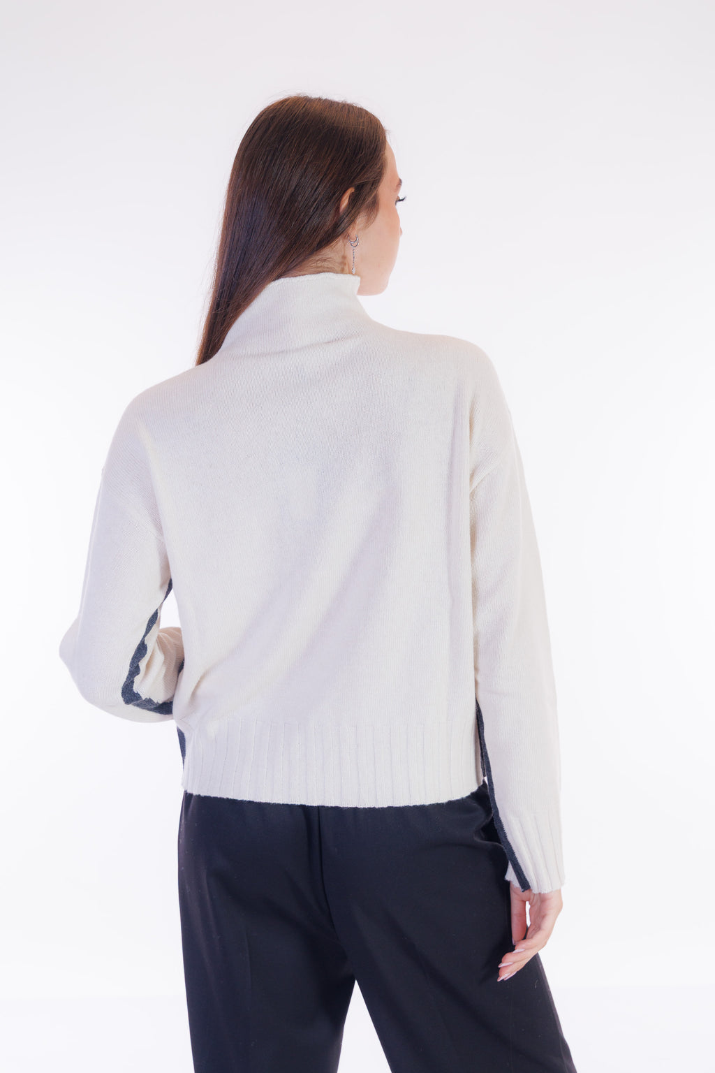 Maglia riga intarsio