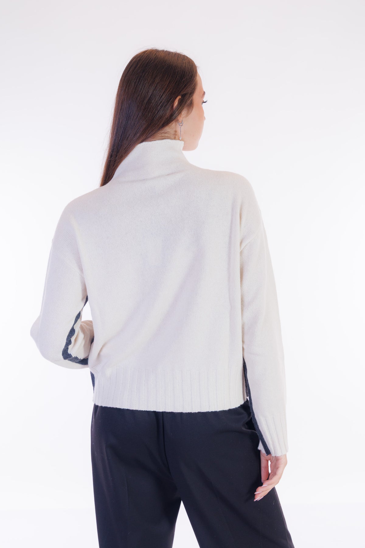Maglia riga intarsio