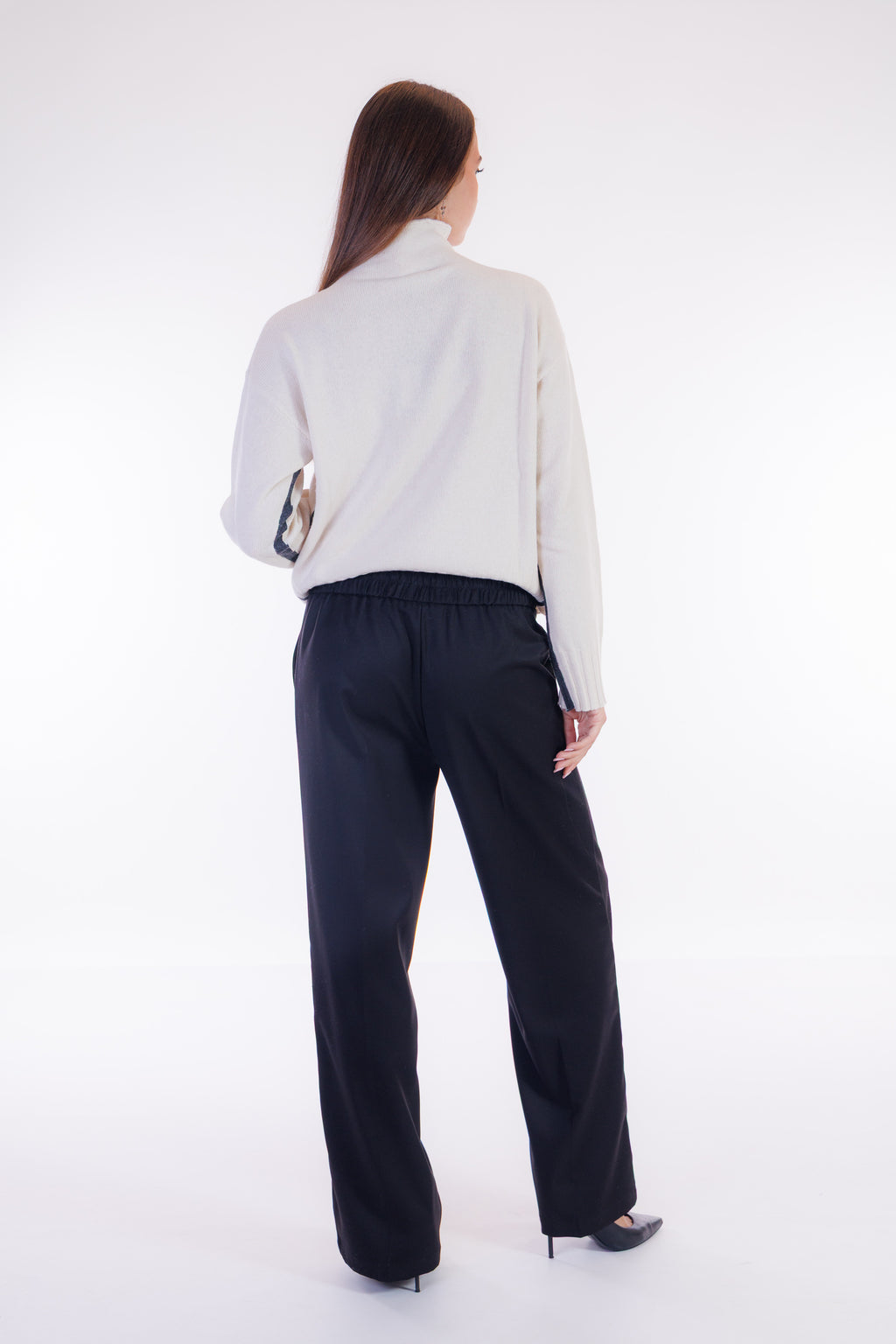 Pantalone palazzo flanella
