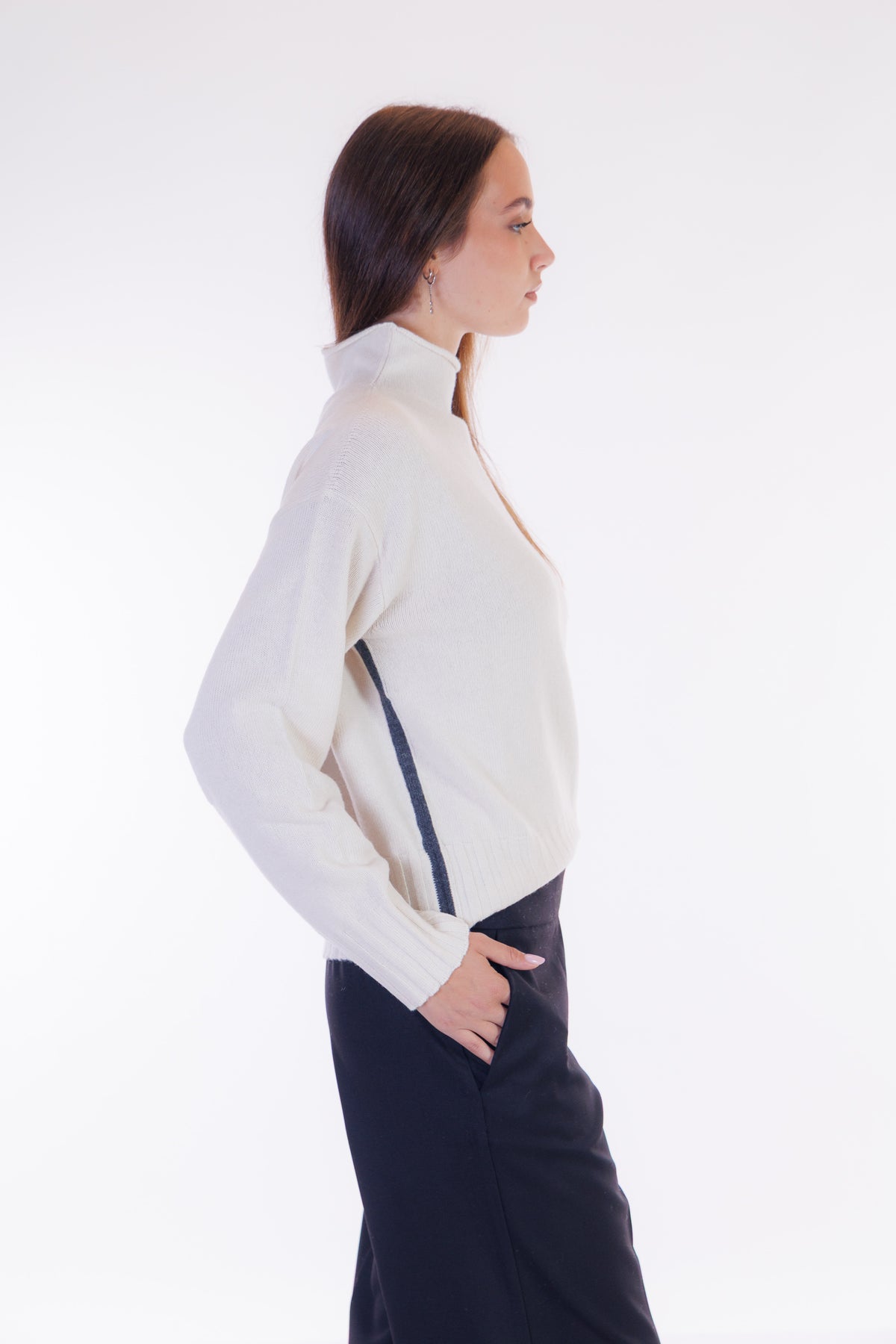 Maglia riga intarsio