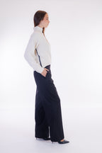 Pantalone palazzo flanella