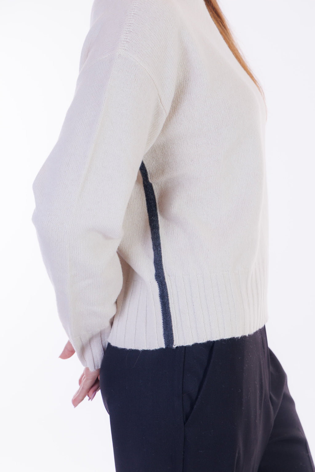 Maglia riga intarsio