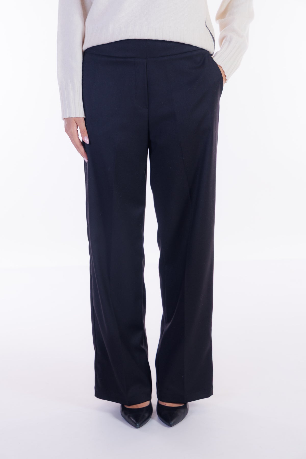 Pantalone palazzo flanella
