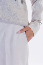 Pantalone largo velluto