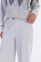Pantalone largo velluto