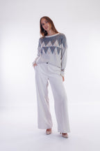 Pantalone largo velluto