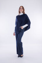 Poncho m. cashmere