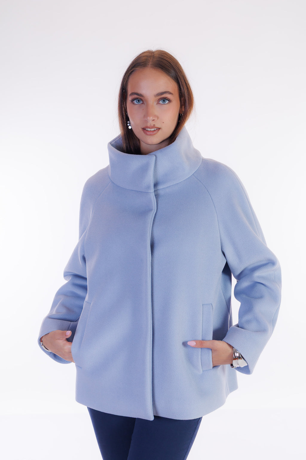 Giaccone collo in piedi velour