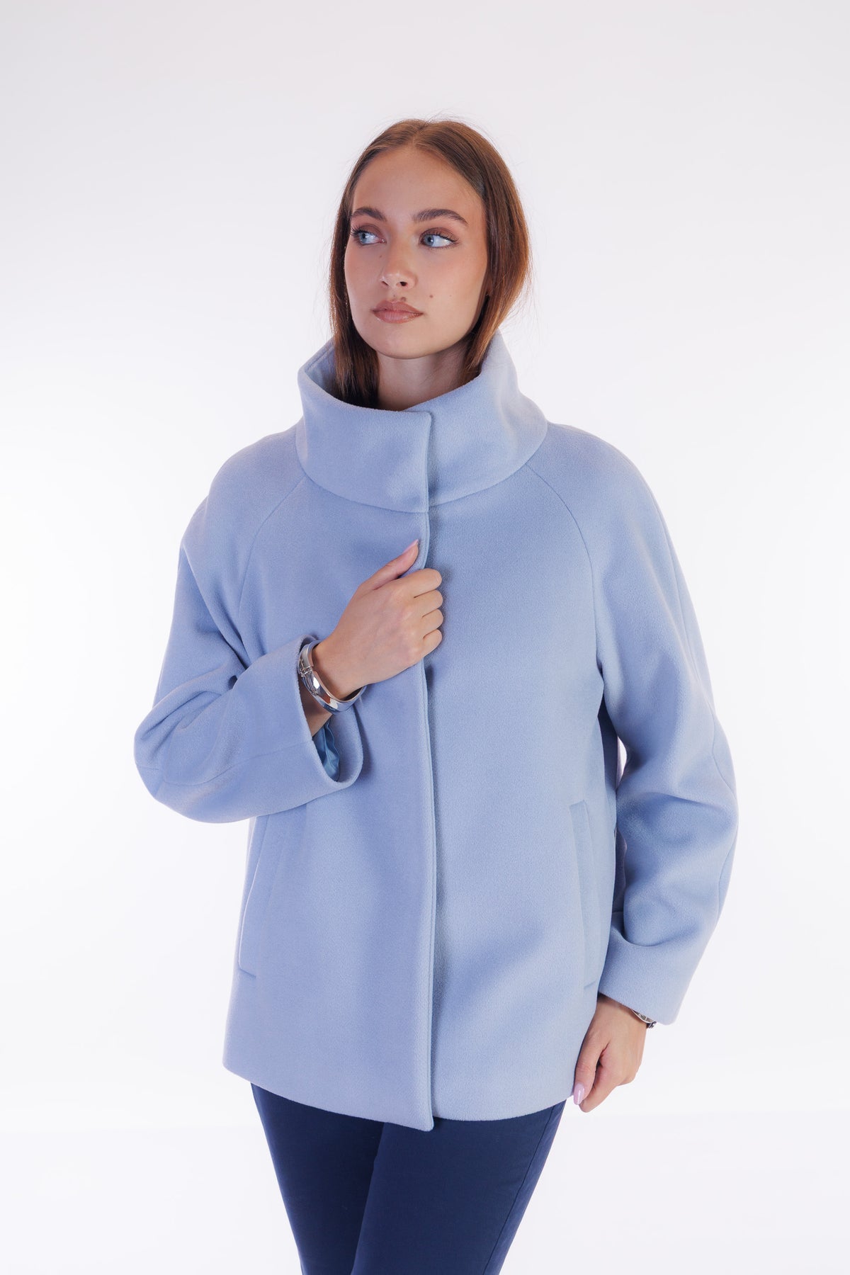 Giaccone collo in piedi velour