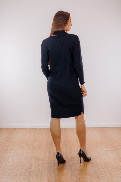 Abito maglia goccia spalla