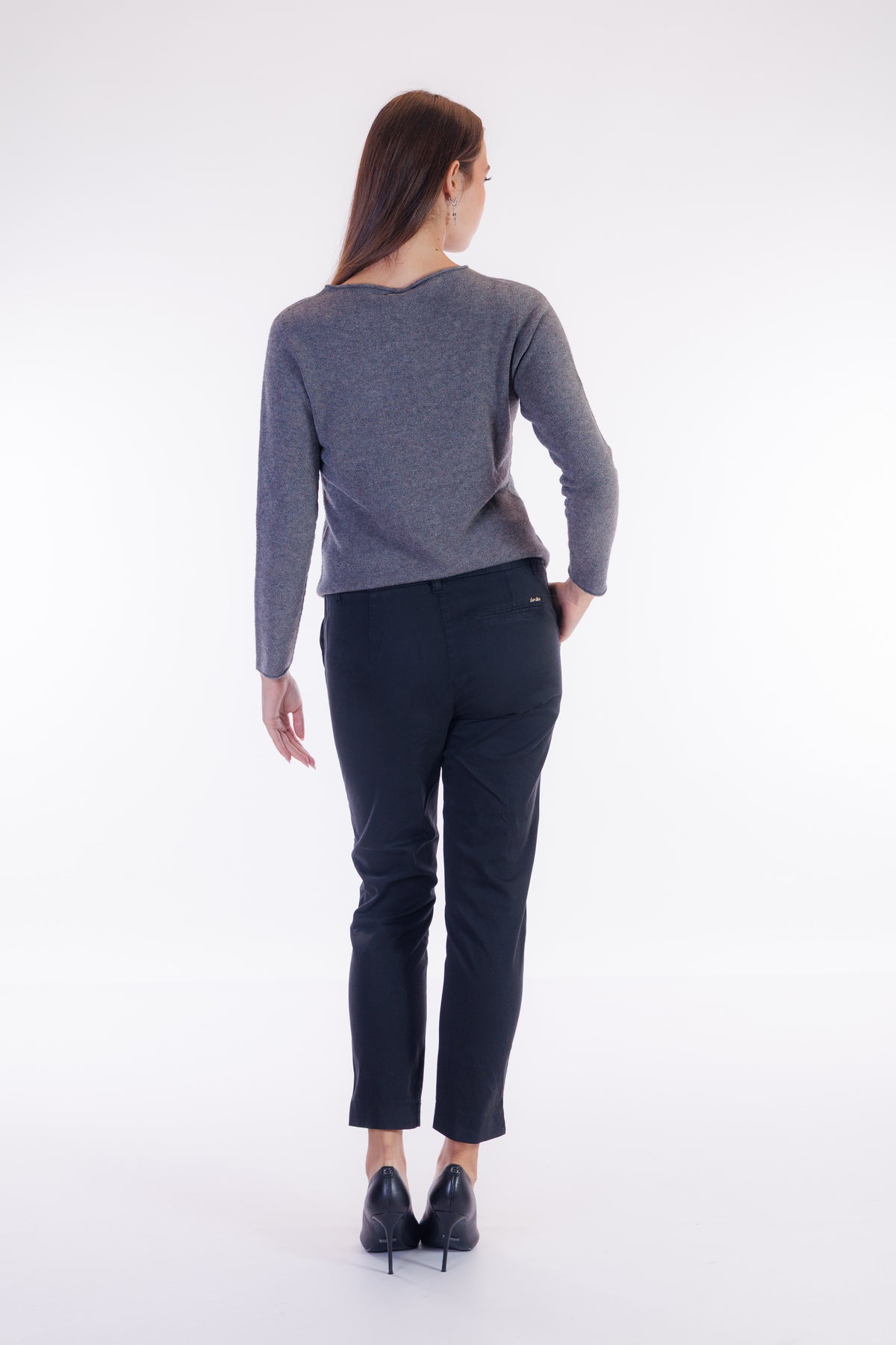 Pantalone chinos elastico lato