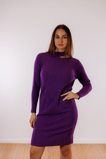 Abito maglia goccia spalla