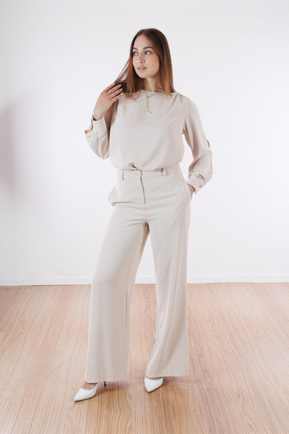 Pantalone palazzo fluido