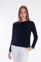 Maglia strass e perle