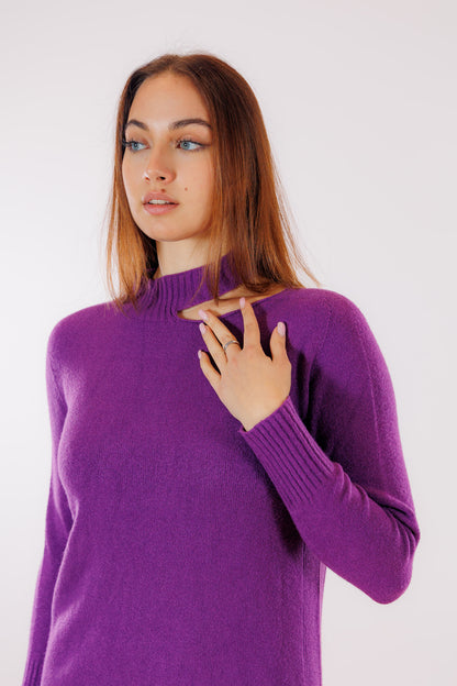 Abito maglia goccia spalla