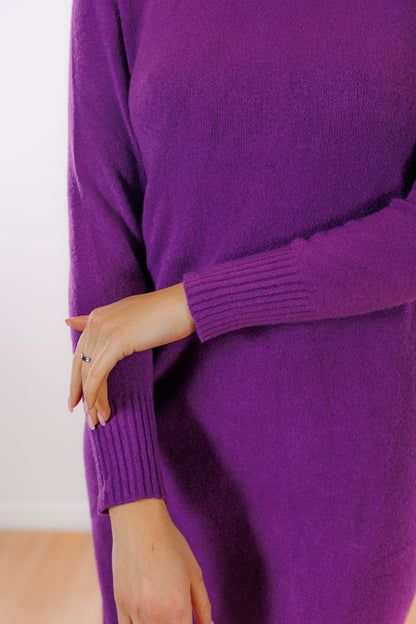 Abito maglia goccia spalla