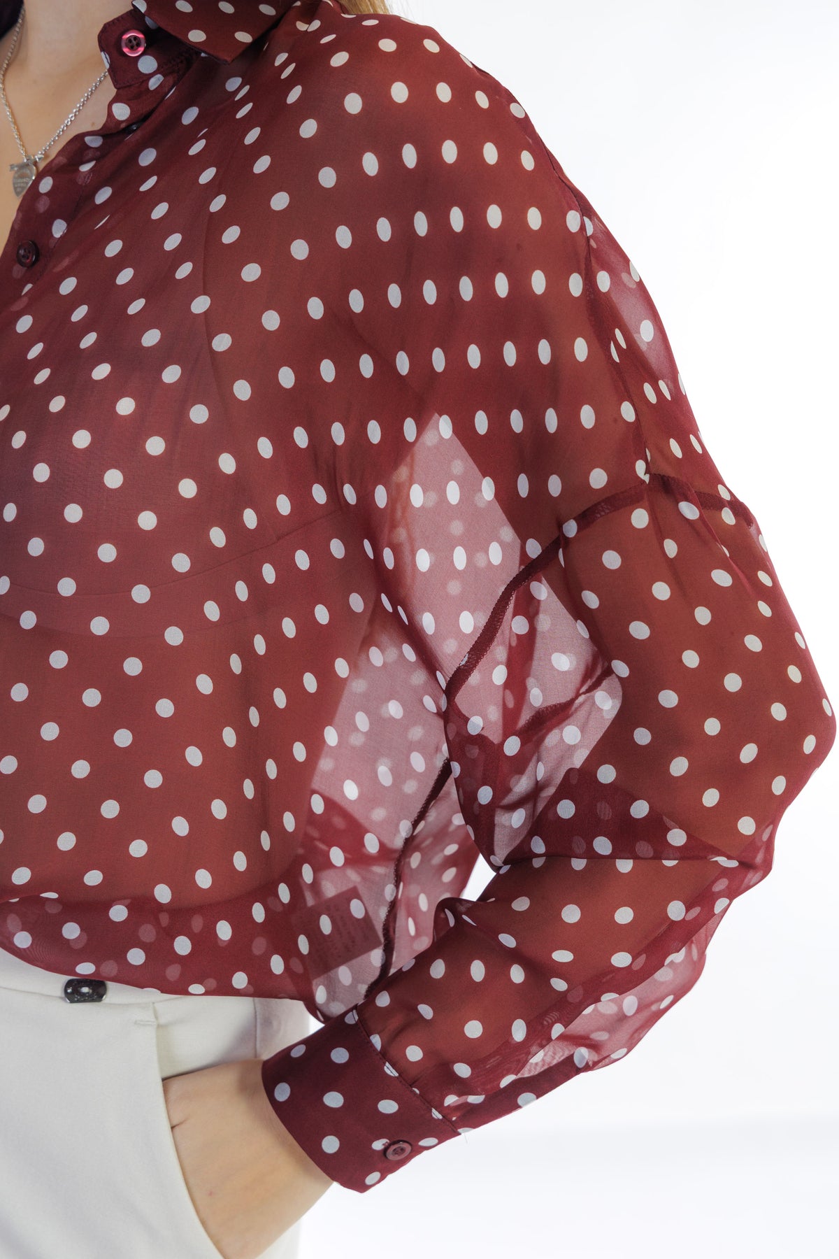 Camicia over pois