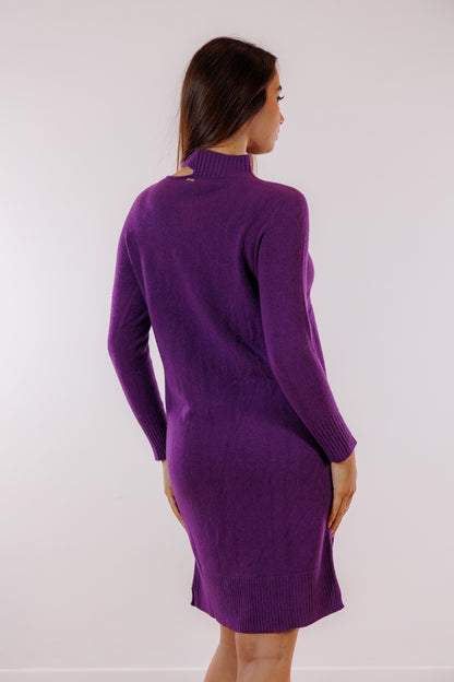 Abito maglia goccia spalla