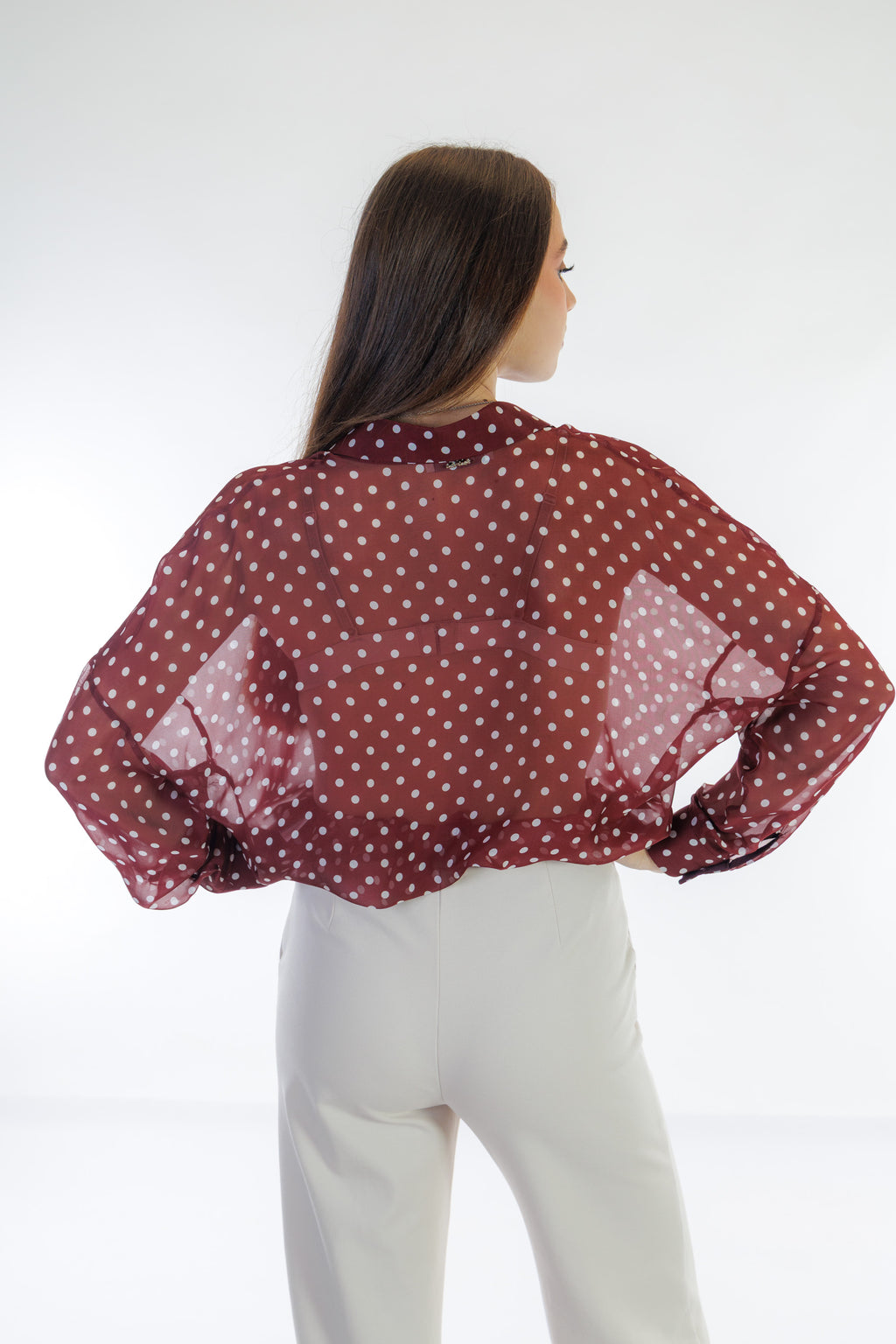 Camicia over pois