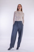 Pantalone balloon con pinces