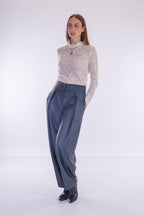 Pantalone balloon con pinces