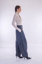 Pantalone balloon con pinces