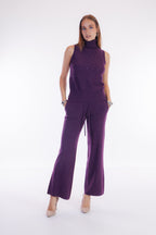 Pantalone ampio micro paillettes