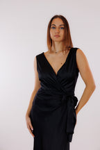 Abito incrocio satin