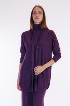 Cardigan lungo micro paillettes
