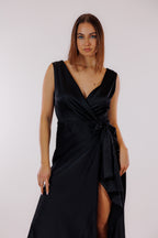 Abito incrocio satin