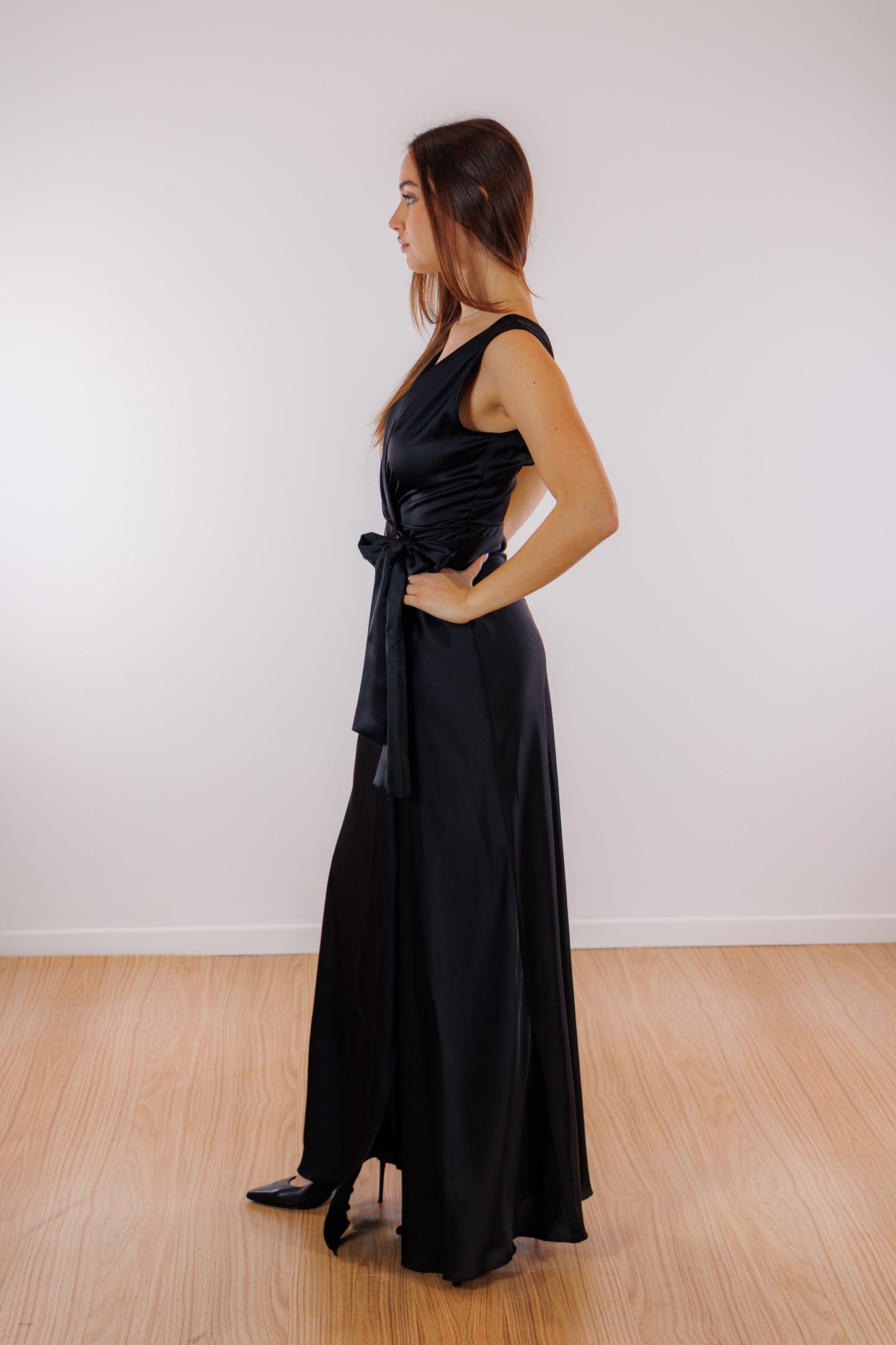 Abito incrocio satin