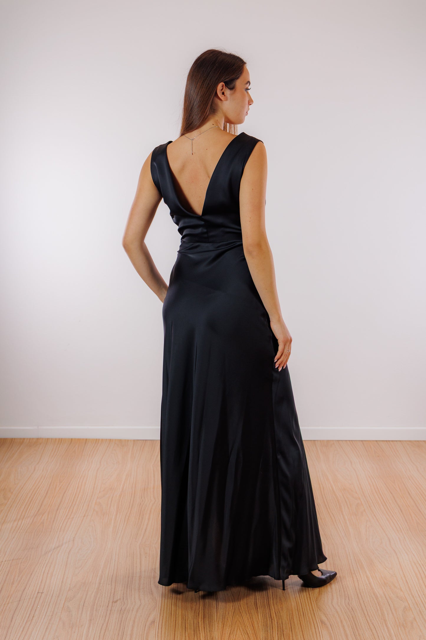 Abito incrocio satin