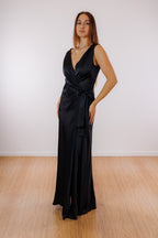 Abito incrocio satin