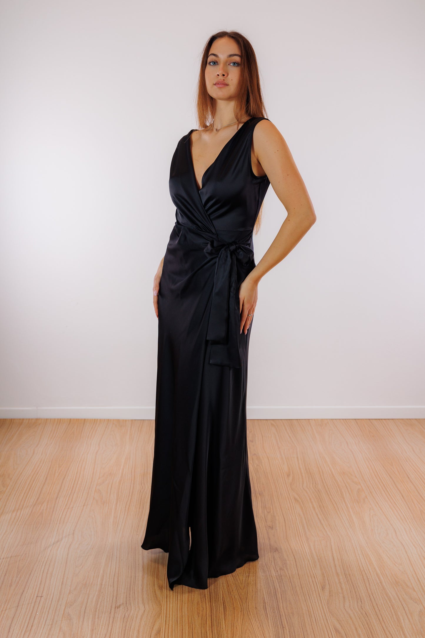 Abito incrocio satin