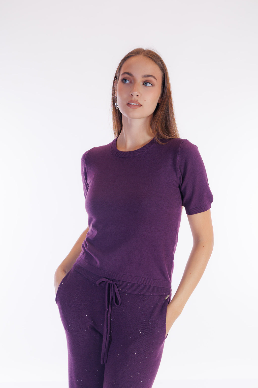 Maglia mezza manica girocollo