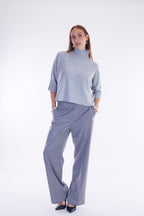 Pantalone palazzo flanella