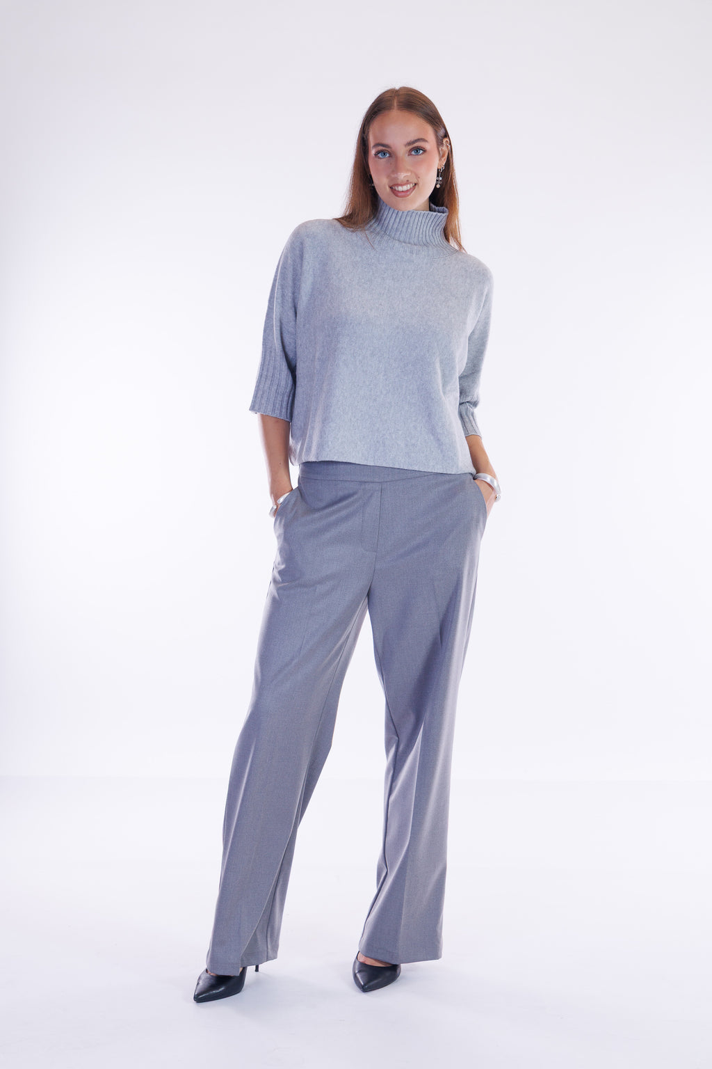 Pantalone palazzo flanella