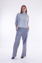 Pantalone palazzo flanella