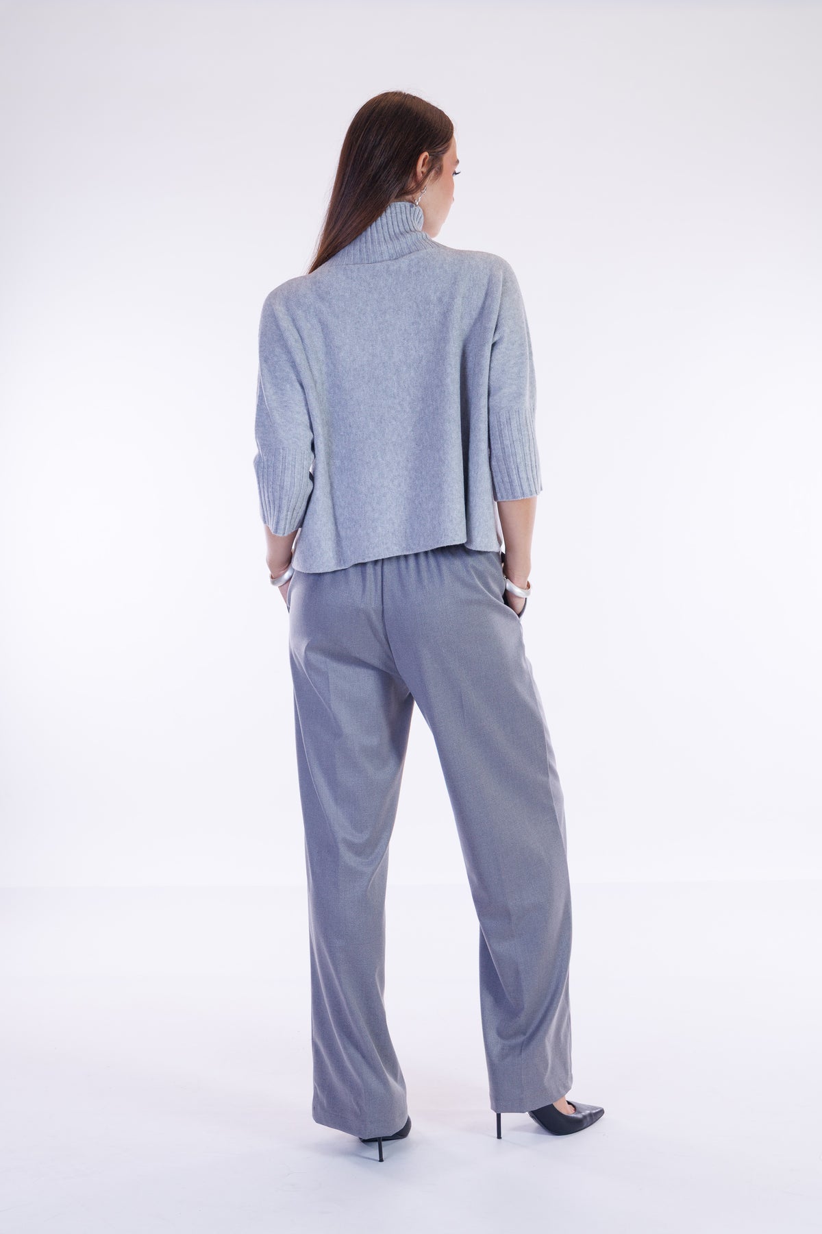 Pantalone palazzo flanella