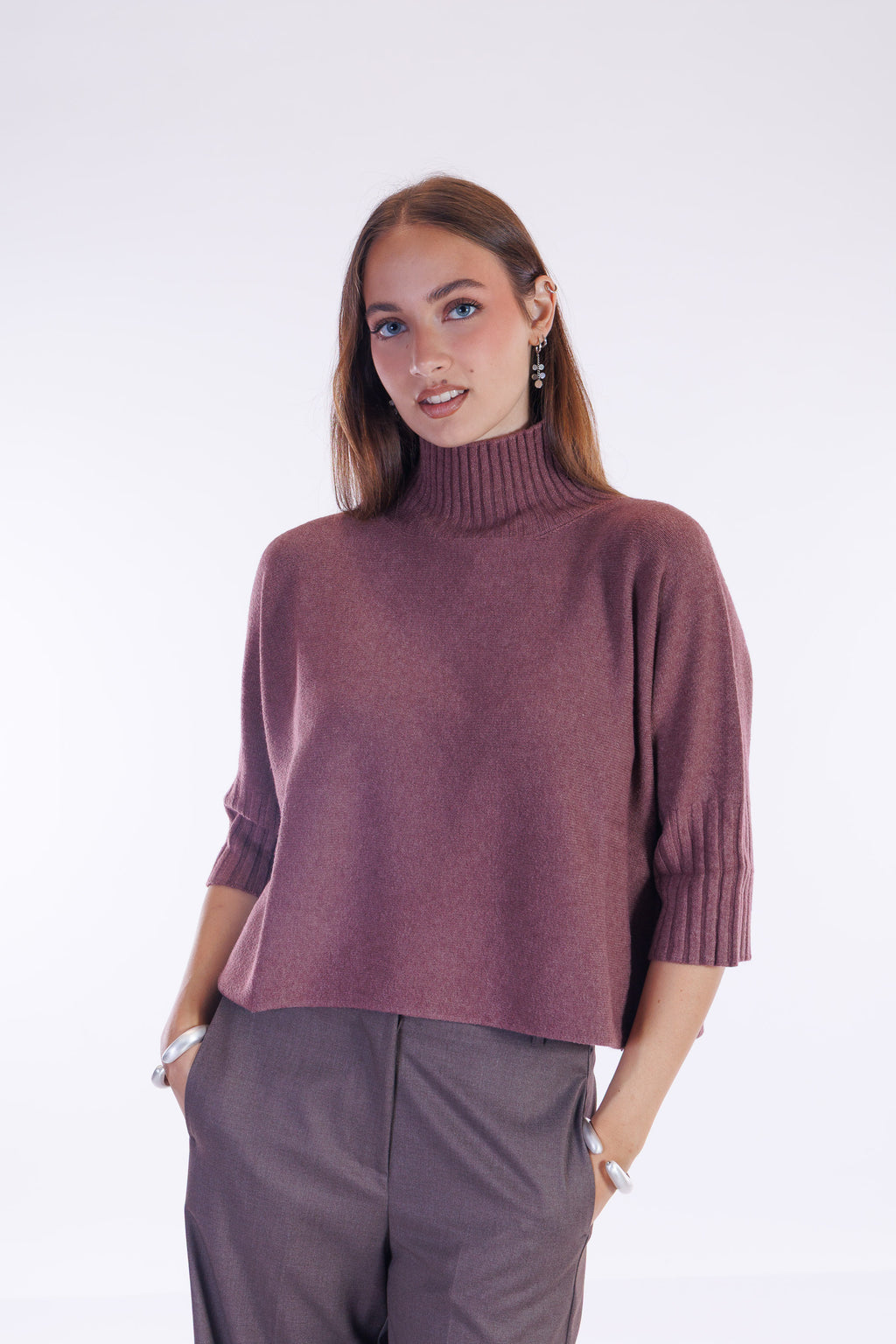 Maglia collo maniche 3/4