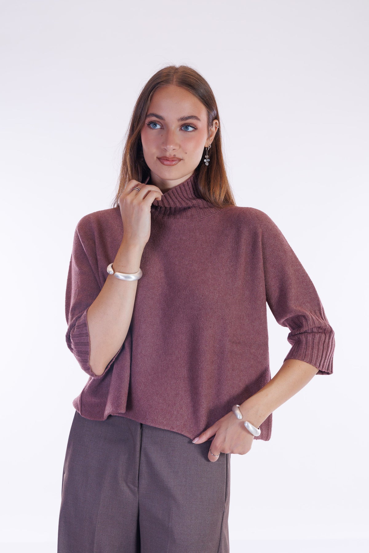Maglia collo maniche 3/4