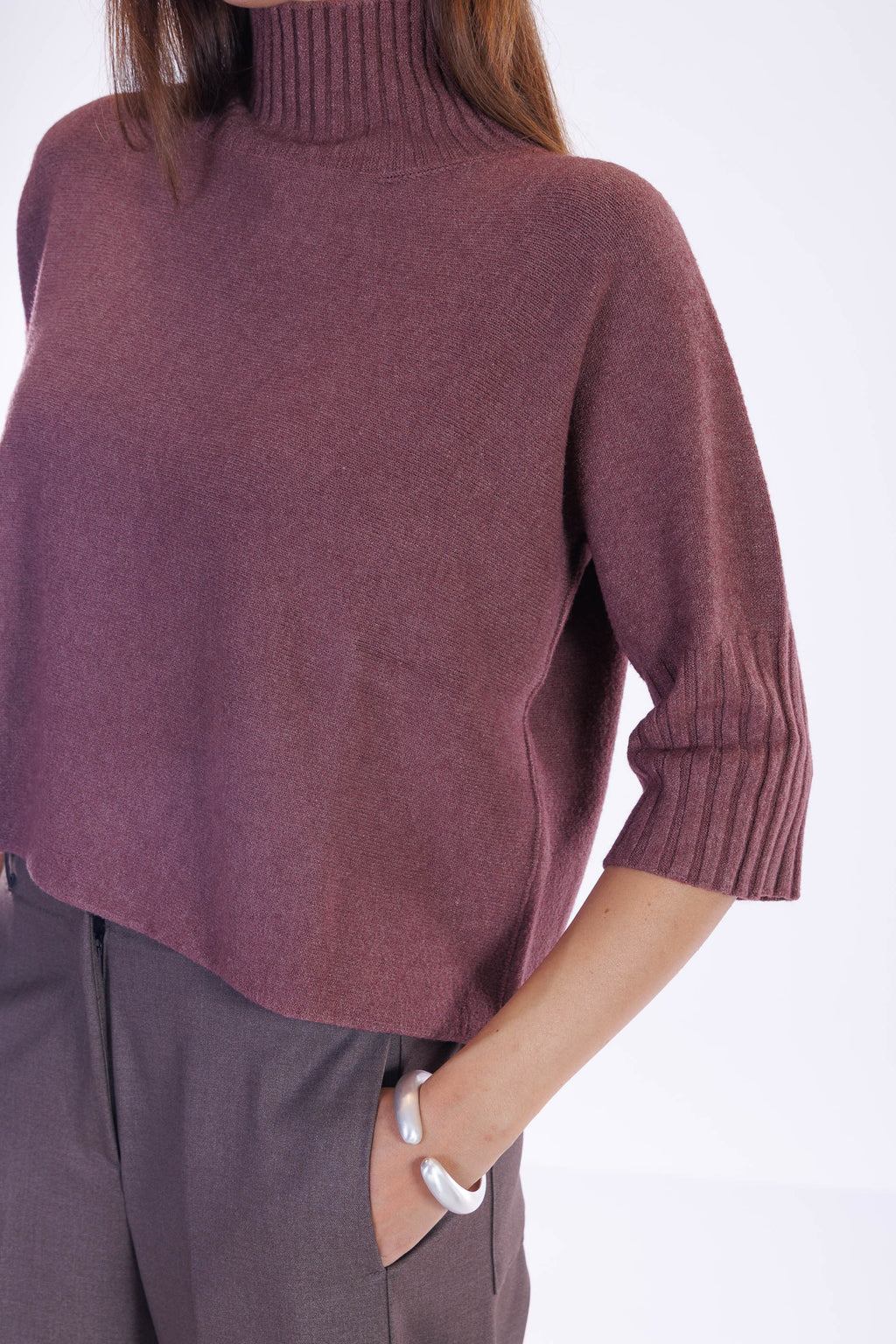 Maglia collo maniche 3/4
