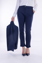 Pantalone slim risvoltino
