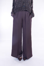 Pantalone largo raso