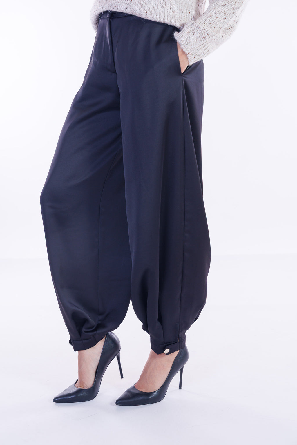 Pantalone harem raso