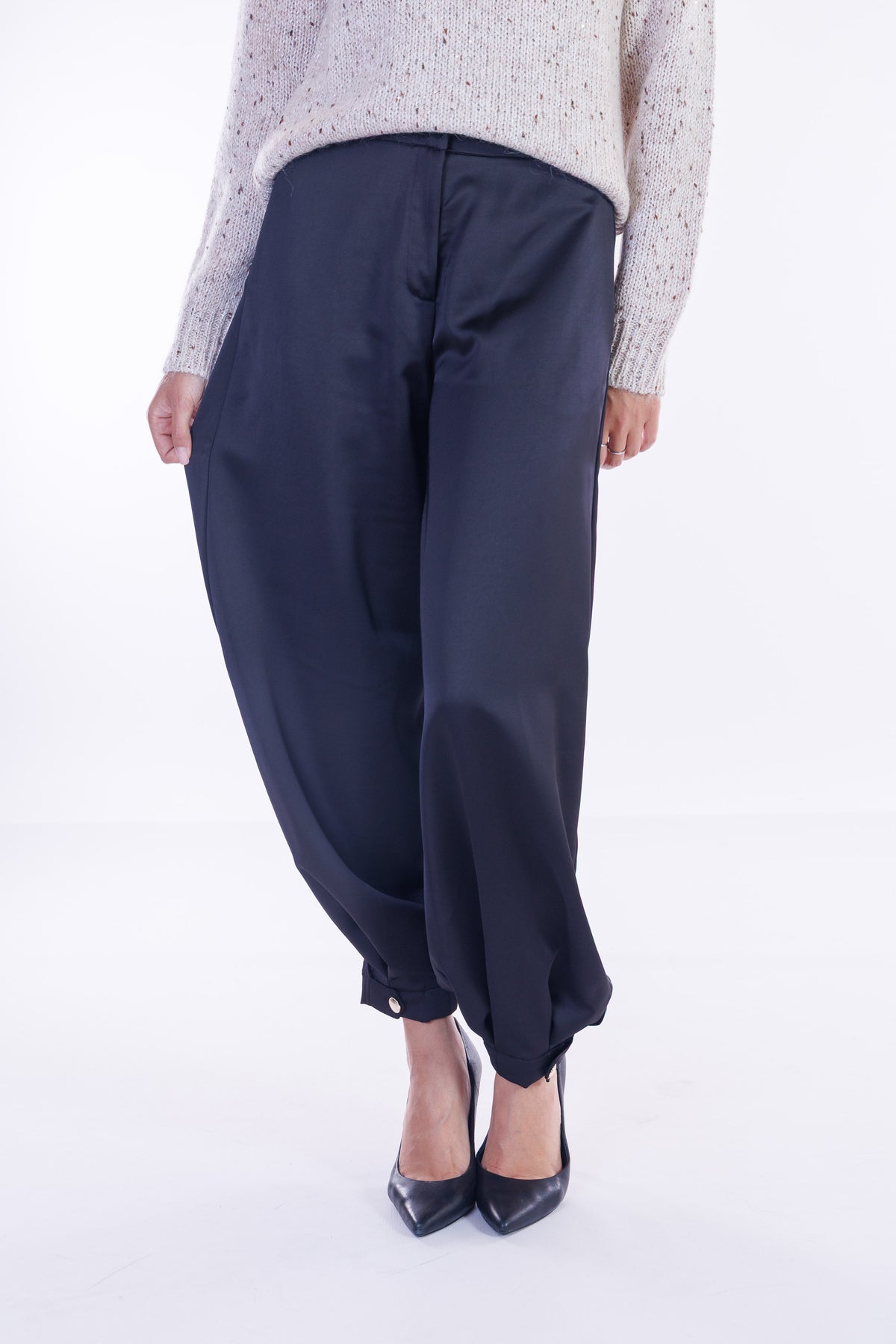 Pantalone harem raso