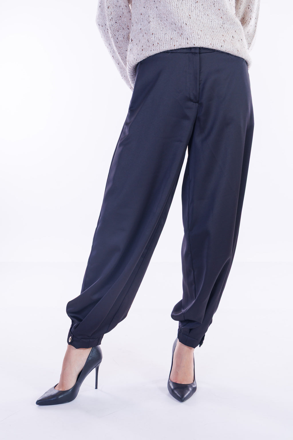 Pantalone harem raso